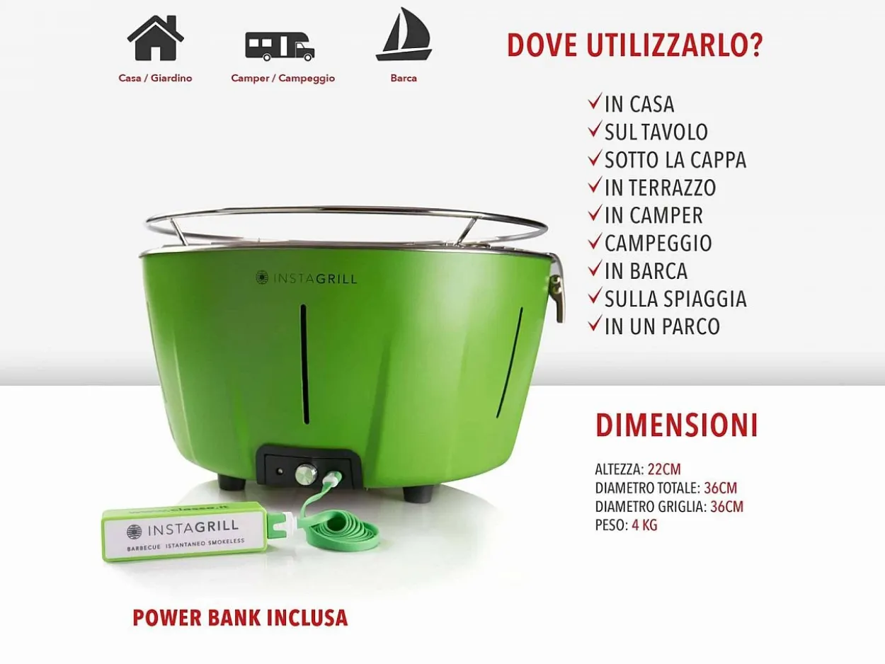 Barbecue da tavolo portatile
