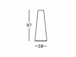 Basamento per Tavolo 97x38 Fura
