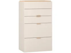 Cassettiera alta con maniglia beige sabbia 4 You Fresh