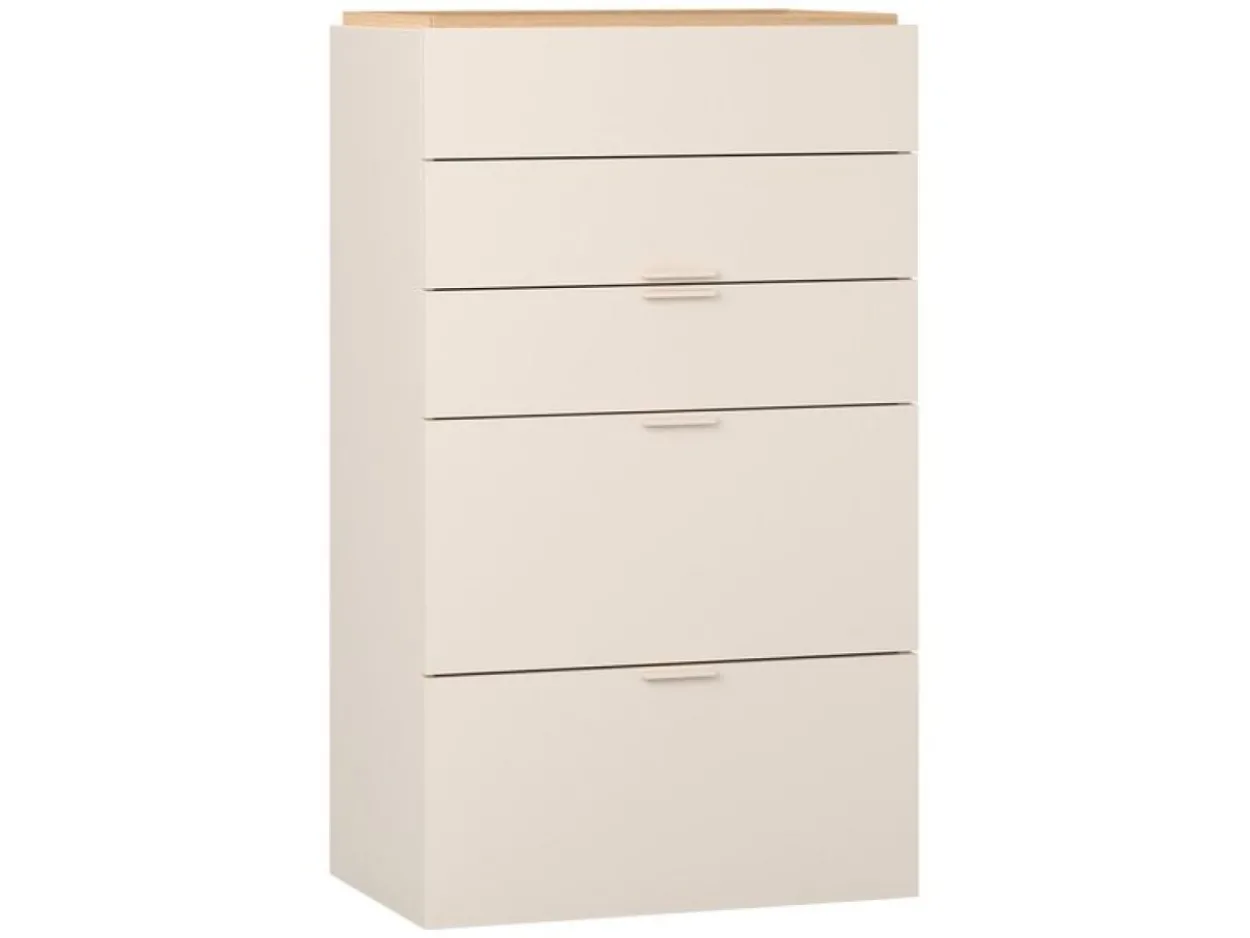 Cassettiera alta con maniglia beige sabbia 4 You Fresh