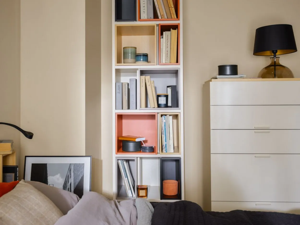 Cassettiera alta con maniglia in rovere 4 You Fresh