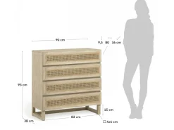 Cassettiera Rexter 90x93