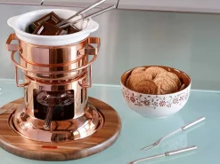 Cioccolatiera con set di forchettine