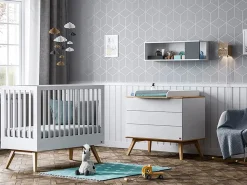 Comò Nature Baby white/oak