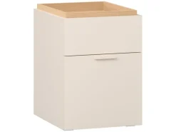 Comodino con maniglia beige sabbia 4You Fresh beige sabbia/quercia