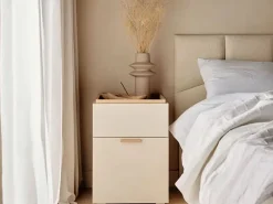 Comodino con maniglia beige sabbia 4You Fresh beige sabbia/quercia