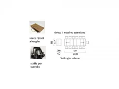 Consolle allungabile Banco