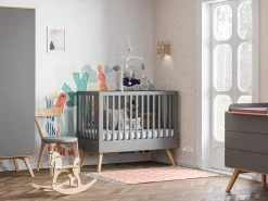 Culla II 70X140 Nature baby grafite/quercia