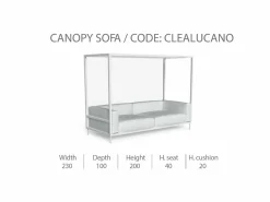 Divano a Baldacchino CleoSoft/Alu