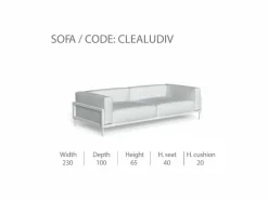 Divano CleoSoft/Alu