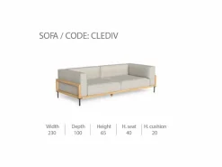 Divano CleoSoft/Wood