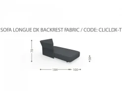 Divano Longue DX Cliff