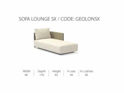 Divano Lounge Sinistro George