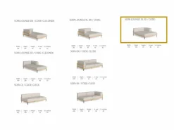 Divano Lounge XL Sinistro CleoSoft/Wood