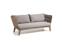 Divano 3 posti Berenice eucalipto e corda beige