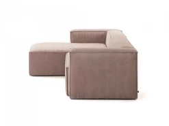 Divano 3 posti Domino chaise longue sinistra velluto a coste