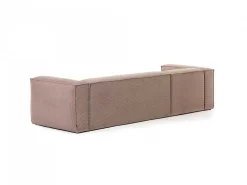 Divano 3 posti Domino chaise longue sinistra velluto a coste