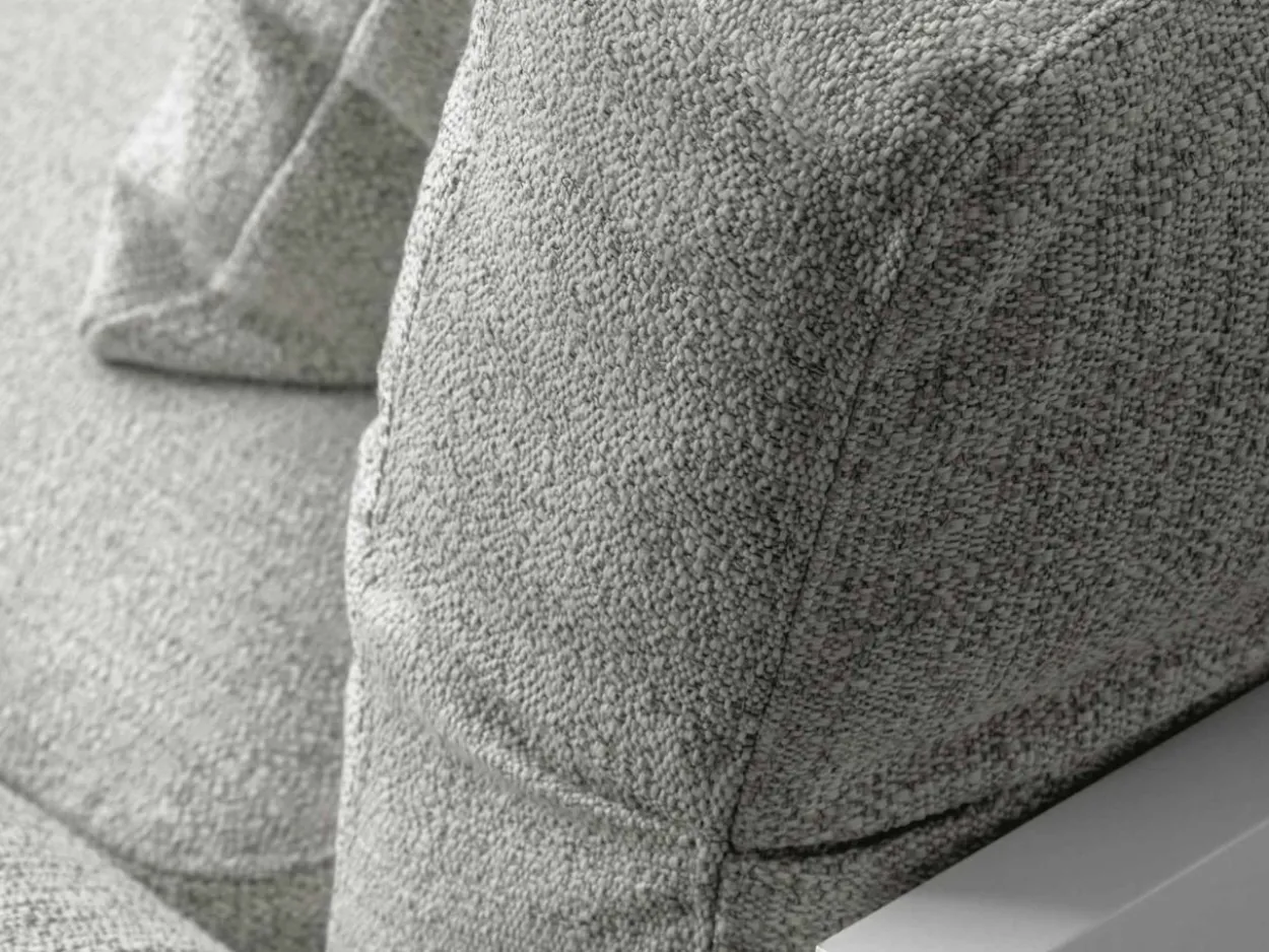 Divano Sinistro Argo/Alu con Pouf
