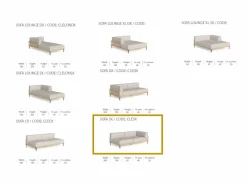 Divano Sinistro CleoSoft/Wood