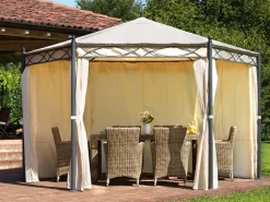 GAZEBO IN FERRO ESAGONALE