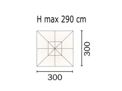 Gazebo pieghevole 3x3 Anti-Pooling