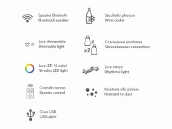 Glacette bluetooth con luce led Rooftop