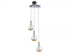 Lampada a sospensione Perle tripla