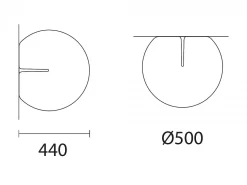 Lampada da parete/soffitto Happy Apple 330A