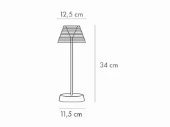 Lampada ricaricabile da tavolo Diner