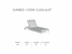 Lettino CleoSoft/Alu