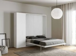 Letto a scomparsa Kentaro matrimoniale con colonna
