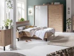 Letto matrimoniale in legno Mira