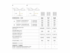 Ombrellone Galileo alluminio 8x8