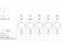 Ombrellone Horizon 2x3