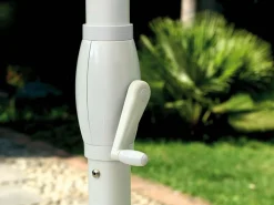 OMBRELLONE QUADRATO 4X4 ECRU FUSTO BIANCO