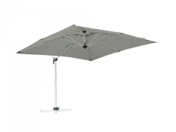 Ombrellone Quadrato 3x3 fusto bianco con maniglione