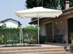 OMBRELLONE QUADRATO 3X3 FUSTO BIANCO