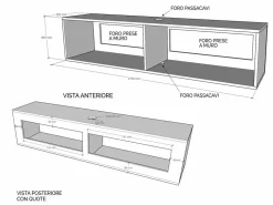 Parete Tv attrezzata Isoka A04