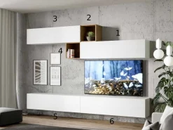 Parete Tv attrezzata Isoka A110