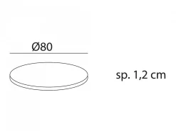 Piano Laminato Ø80