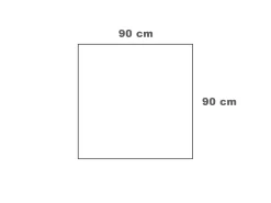 Piano smontabile 90x90 in HPL