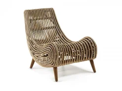 Poltrona Ambra rattan giunco