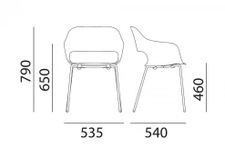 Poltrona Babila 2735 per esterni