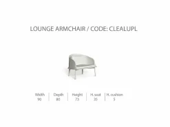 Poltrona Lounge CleoSoft/Alu
