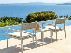 Poltrona Lounge Dolcevita Alluminio