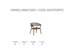 Poltroncina Moon/Teak