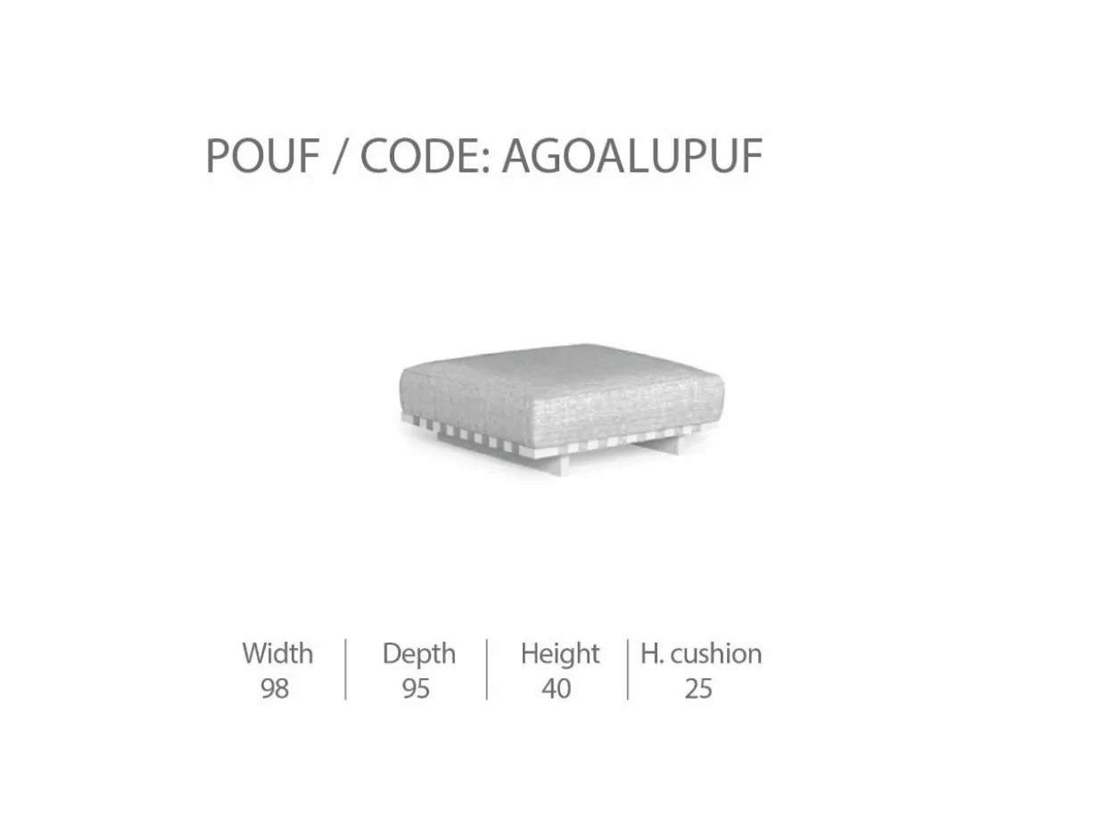 Pouf Argo/Alu
