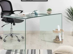 Scrivania Barbarigo 125 vetro trasparente