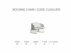 Sedia a Dondolo CleoSoft/Alu