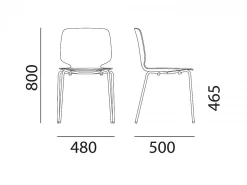 Sedia Babila 2730 per esterni